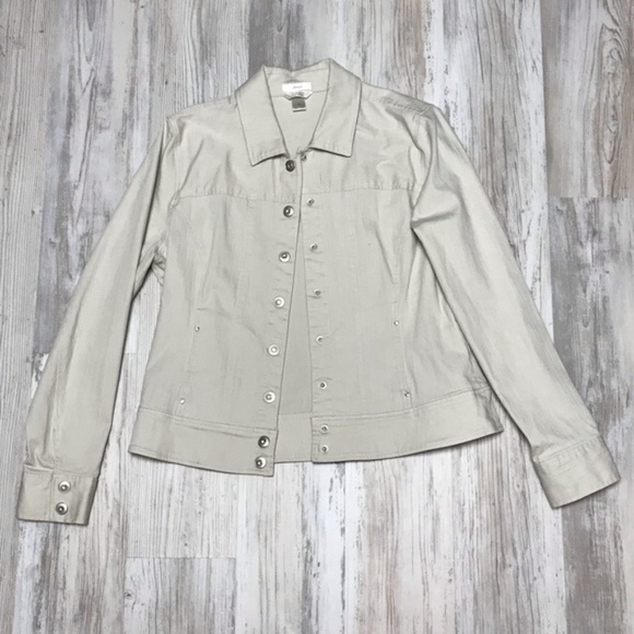 Christopher & Banks Jackets & Blazers - Christopher & Banks Stretch Denim Jacket Medium